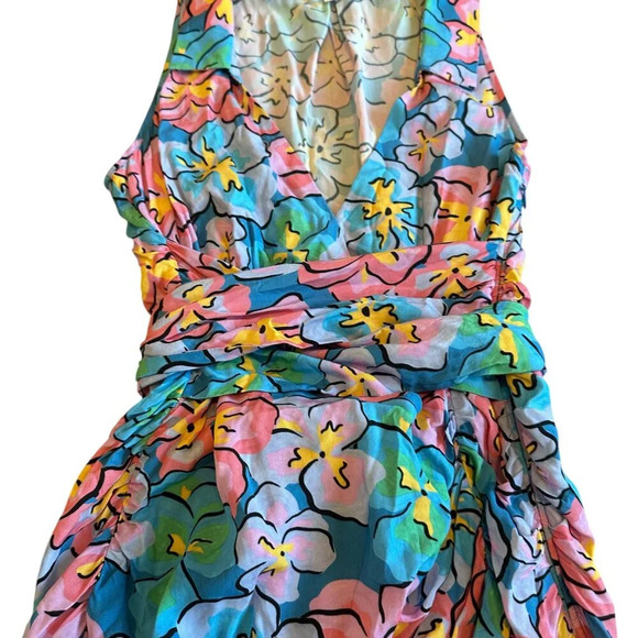 For Love And Lemons | Floral Wrap Mini Dress | S - Picture 4 of 12